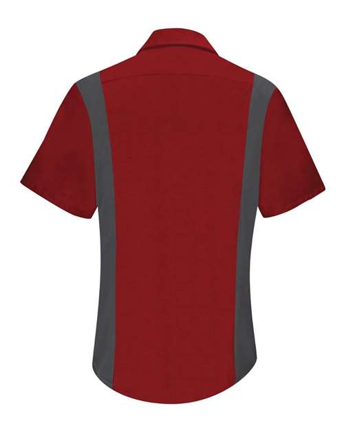 Red Kap Women's Performance Plus Short Sleeve Shop Shirt with Oilblok Technology SY41
