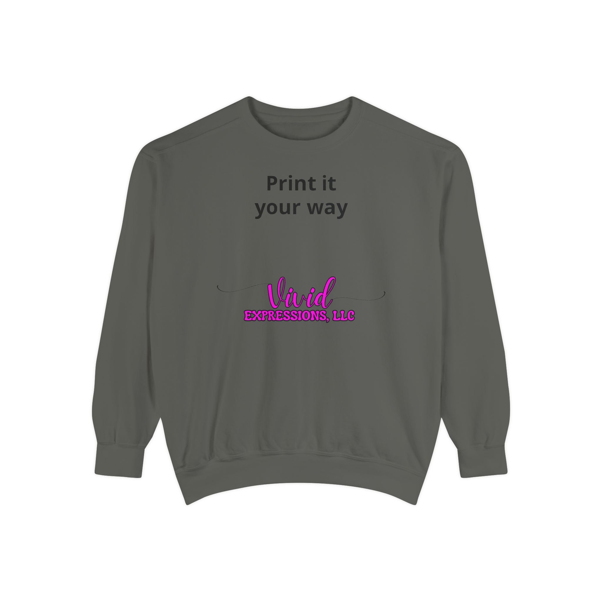 Customizable Sweatshirt "Print It Your Way" — Personalized Crewneck