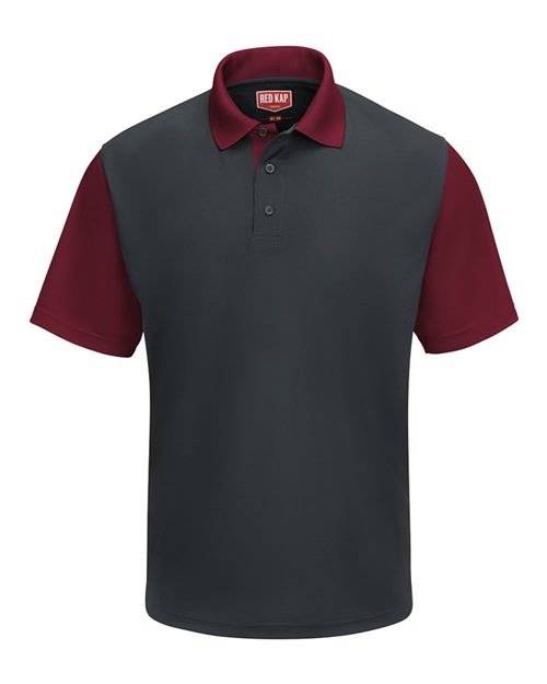Red Kap Men's Performance Knit Color-Block Polo SK56