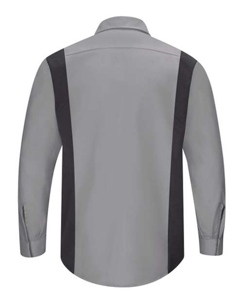 Red Kap Men's Performance Plus Long Sleeve Shirt with OilBlok Technology SY32
