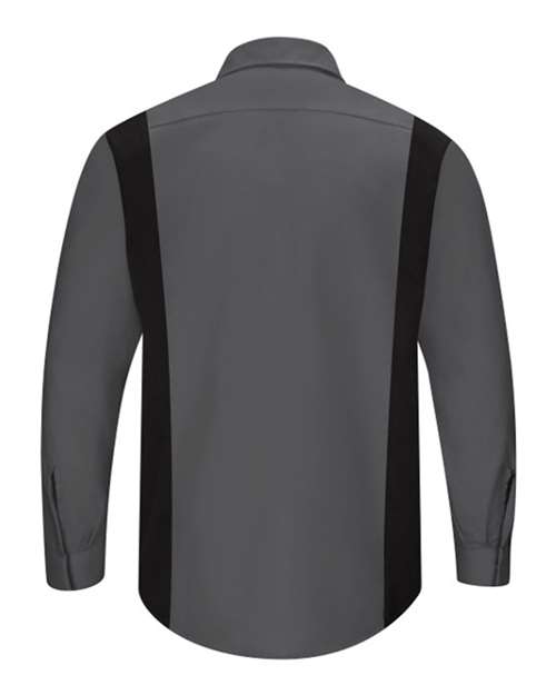 Red Kap Men's Performance Plus Long Sleeve Shirt with OilBlok Technology SY32