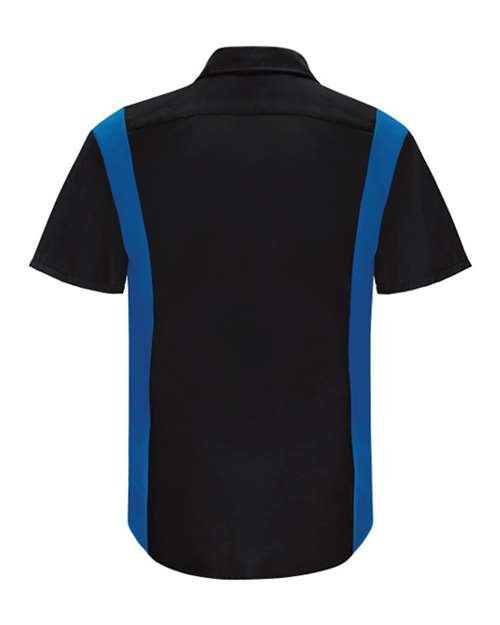 Red Kap Men's Tall Performance Plus Short Sleeve Shirt with Oilblok Technology SY42T