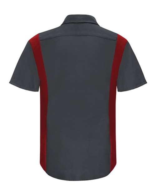 Red Kap Men's Tall Performance Plus Short Sleeve Shirt with Oilblok Technology SY42T