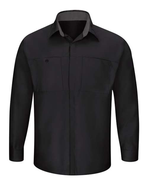 Red Kap Men's Tall Performance Plus Long Sleeve Shirt with OilBlok Technology SY32T