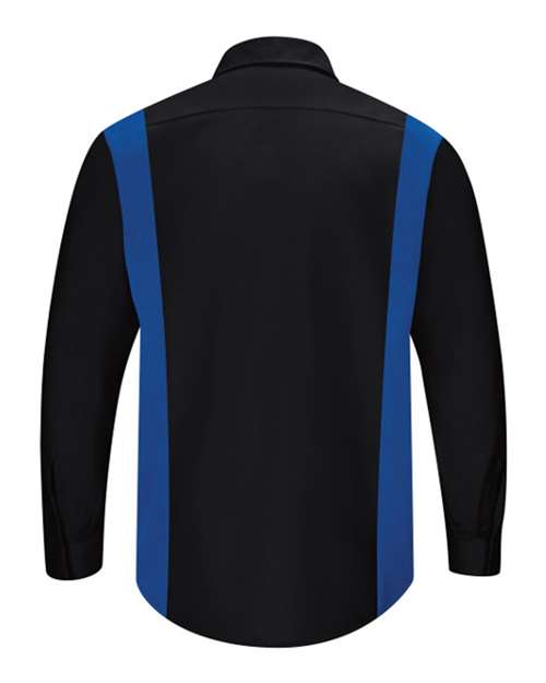 Red Kap Men's Tall Performance Plus Long Sleeve Shirt with OilBlok Technology SY32T