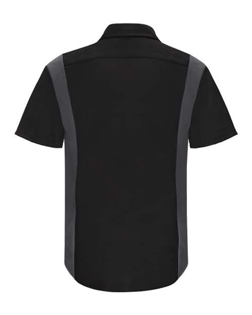 Red Kap Men's Performance Plus Short Sleeve Shirt With Oilblok Technology SY42