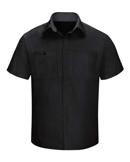 Red Kap Men's Performance Plus Short Sleeve Shirt With Oilblok Technology SY42