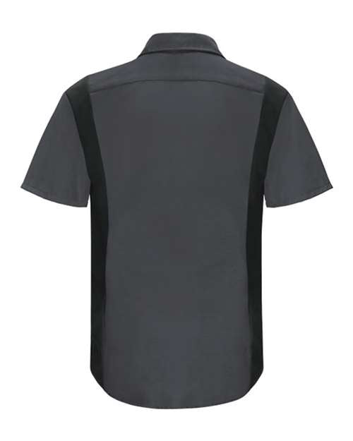 Red Kap Men's Performance Plus Short Sleeve Shirt With Oilblok Technology SY42