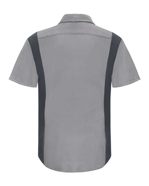 Red Kap Men's Performance Plus Short Sleeve Shirt With Oilblok Technology SY42