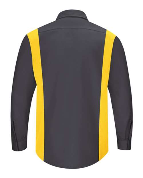 Red Kap Men's Performance Plus Long Sleeve Shirt with OilBlok Technology SY32