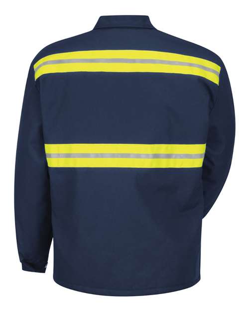 Red Kap Men's Enhanced Visibility Perma-Lined Panel Jacket JT50EN