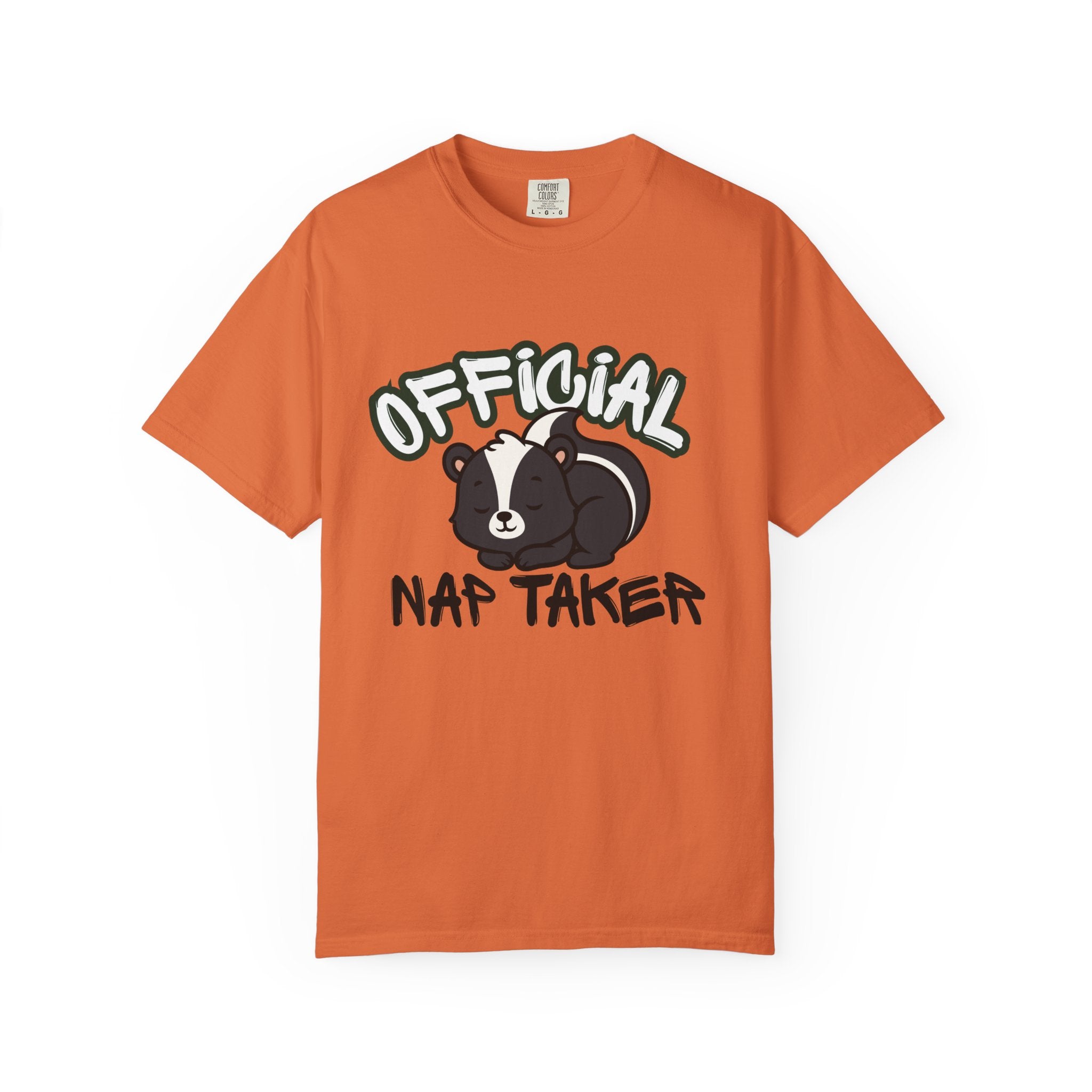 Official Nap Taker T-Shirt | Cute Sleeping Skunk Shirt | Funny Nap Lover Gift