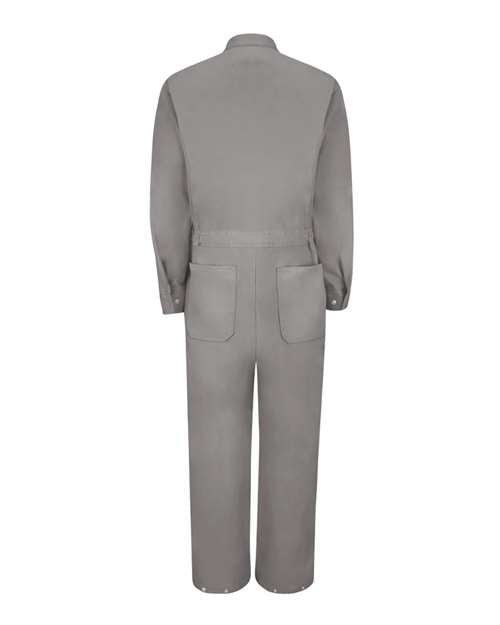 Red Kap Men's Extended Sizes Zip-Front Cotton Coverall CC18EXT