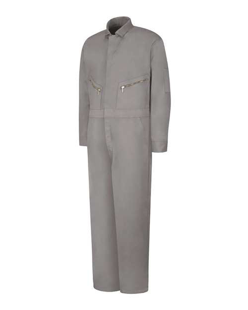Red Kap Men's Extended Sizes Zip-Front Cotton Coverall CC18EXT