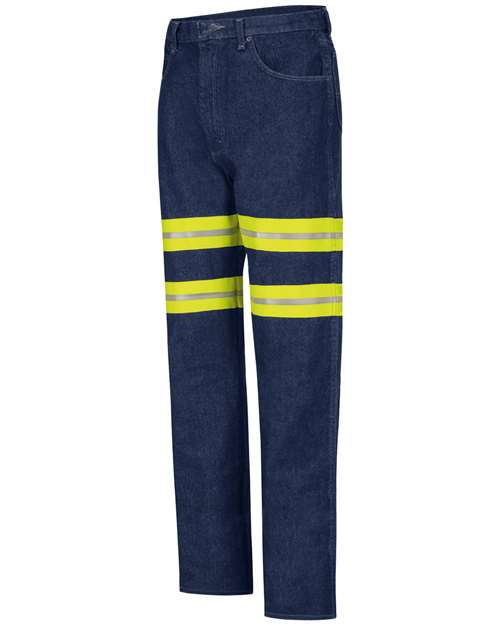 Red Kap Men's Enhanced Visibility Relaxed Fit Jeans PD60ED