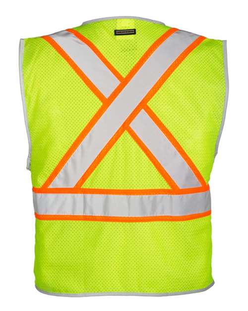 Kishigo Unisex Premium Brilliant Series® X Back Dual Compliant Vest 1576-1577