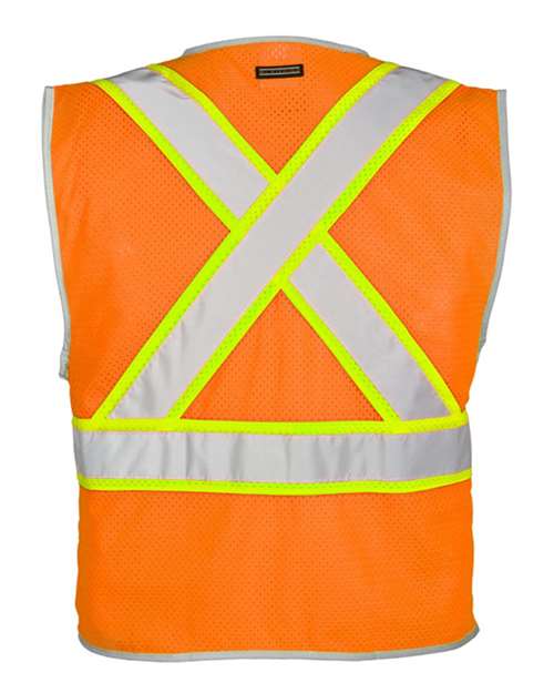 Kishigo Unisex Premium Brilliant Series® X Back Dual Compliant Vest 1576-1577