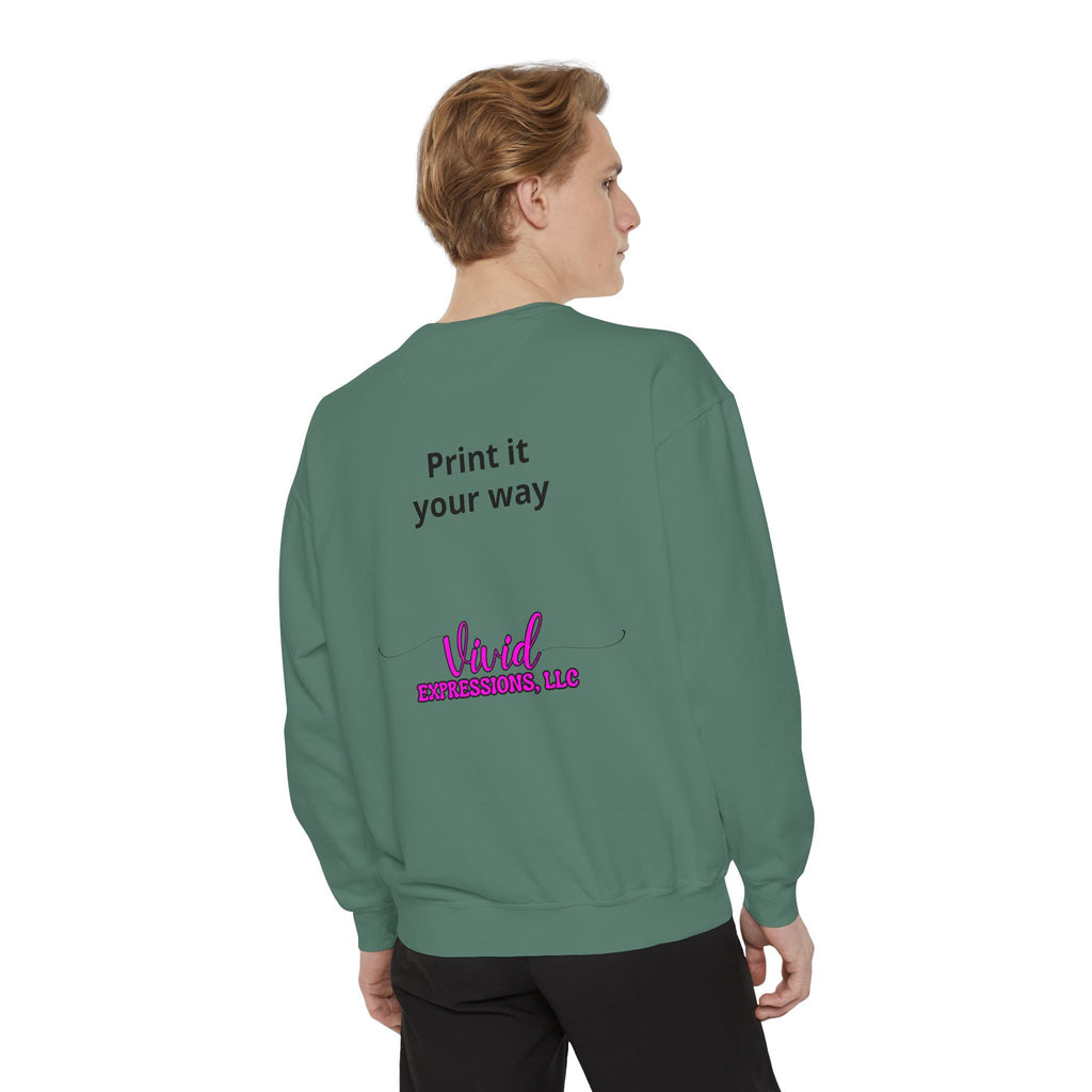 Customizable Sweatshirt "Print It Your Way" — Personalized Crewneck