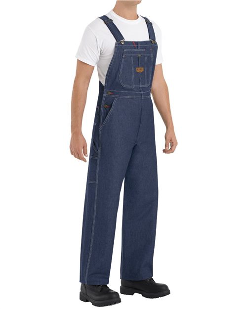 Red Kap Men's Extended Sizes Denim Bib Overall BD10EXT