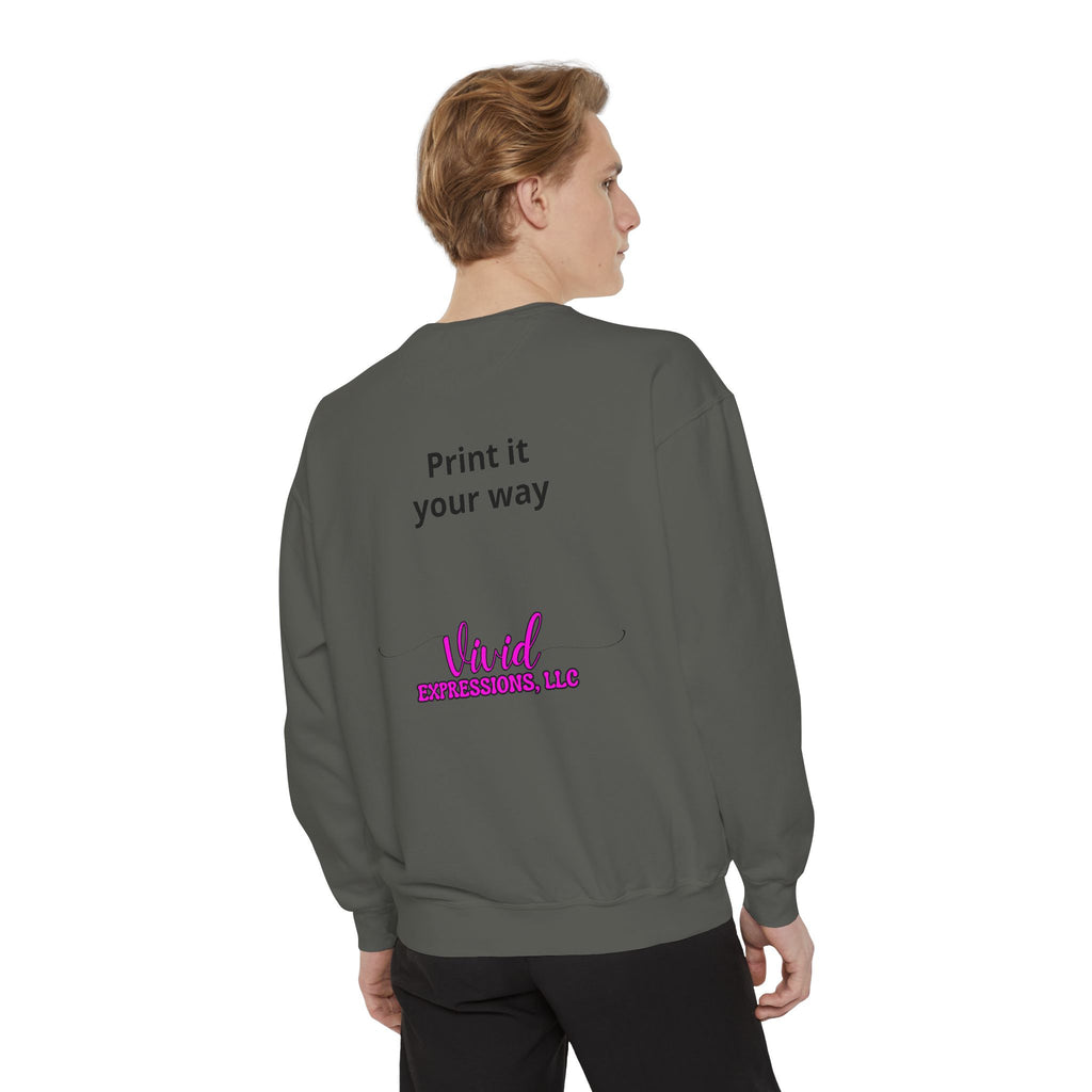 Customizable Sweatshirt "Print It Your Way" — Personalized Crewneck