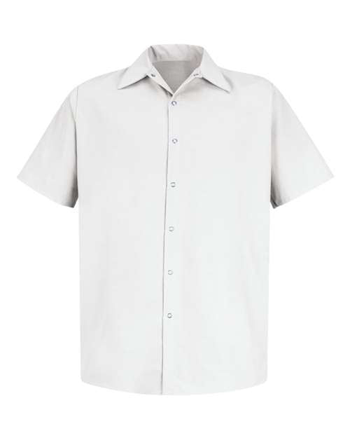 Red Kap Men's Tall Specialized Short Sleeve Pocketless Work Shirt SP26T