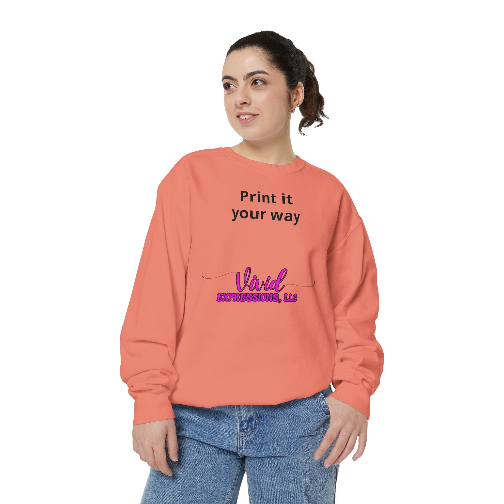 Customizable Sweatshirt "Print It Your Way" — Personalized Crewneck