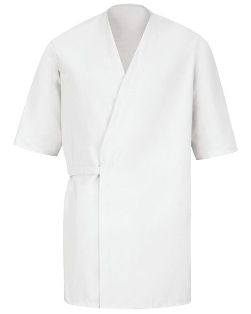 Red Kap Men's Collarless Poplin Butcher Wrap WP18