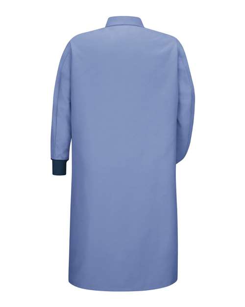 Red Kap Unisex Gripper-Front Pocketless Butcher Coat With Knit Cuffs KS60