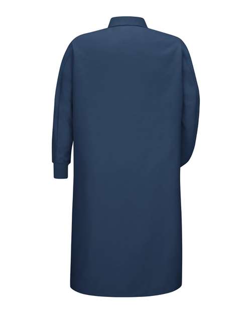 Red Kap Unisex Gripper-Front Pocketless Butcher Coat With Knit Cuffs KS60