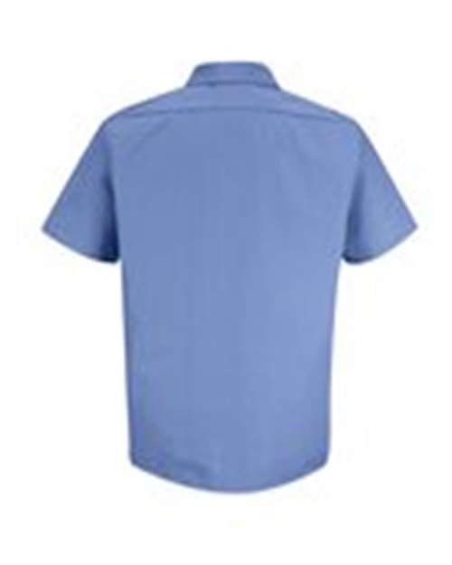 Red Kap Men's Tall Industrial Stripe Short Sleeve Work Shirt SB22T