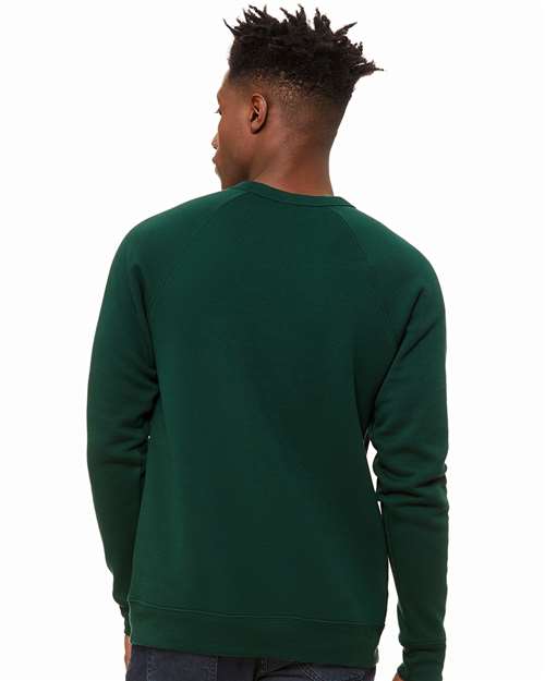 BELLA + CANVAS Unisex Sponge Fleece Raglan Crewneck Sweatshirt 3901