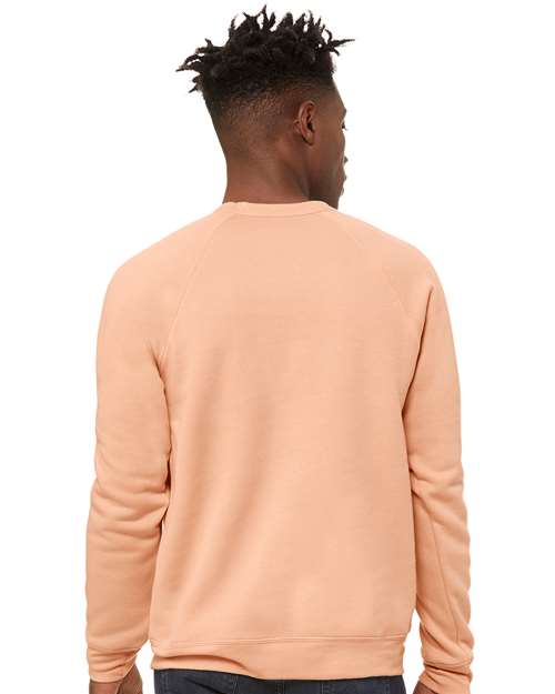 BELLA + CANVAS Unisex Sponge Fleece Raglan Crewneck Sweatshirt 3901
