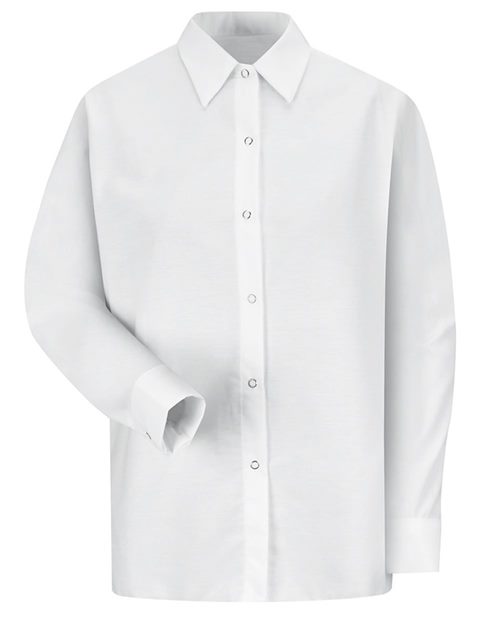 Red Kap Women's Long Sleeve Specialized Pocketless Poplin Work Shirt SP15