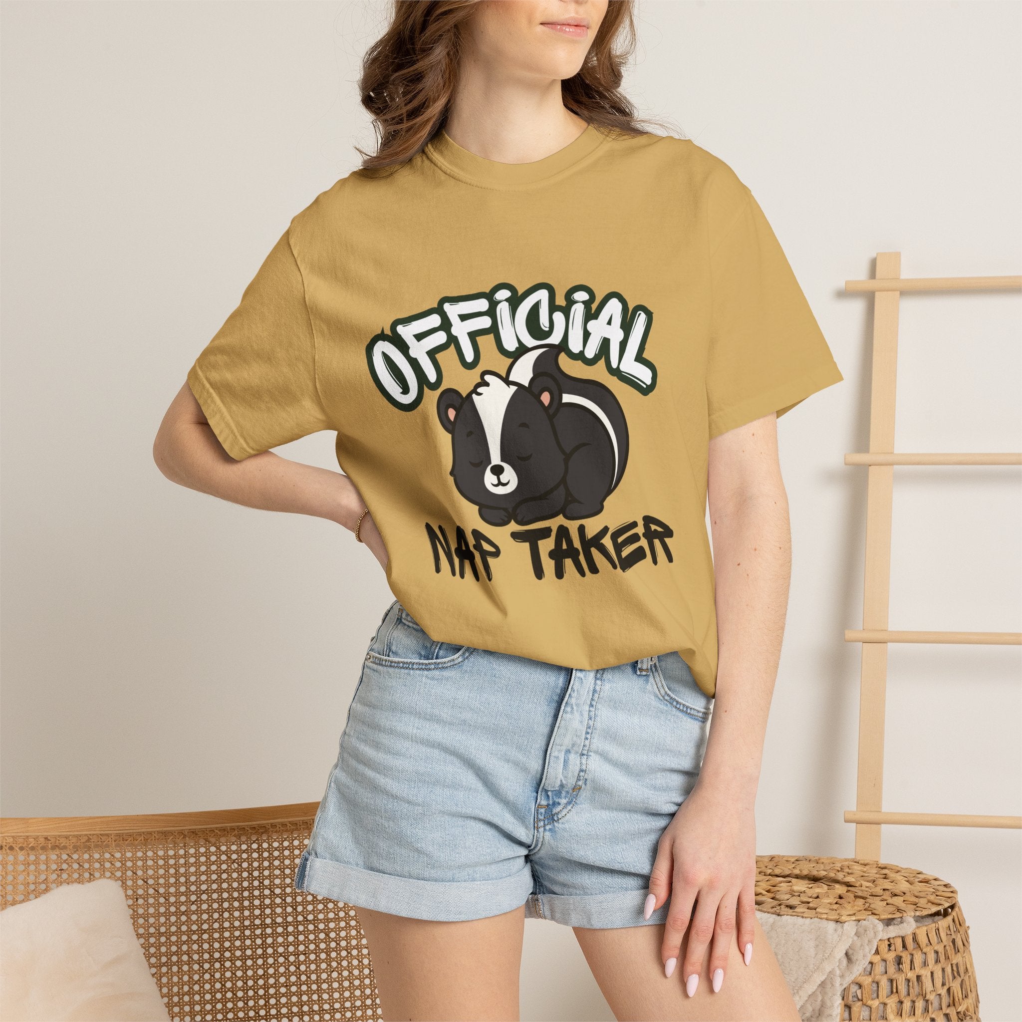 Official Nap Taker T-Shirt | Cute Sleeping Skunk Shirt | Funny Nap Lover Gift