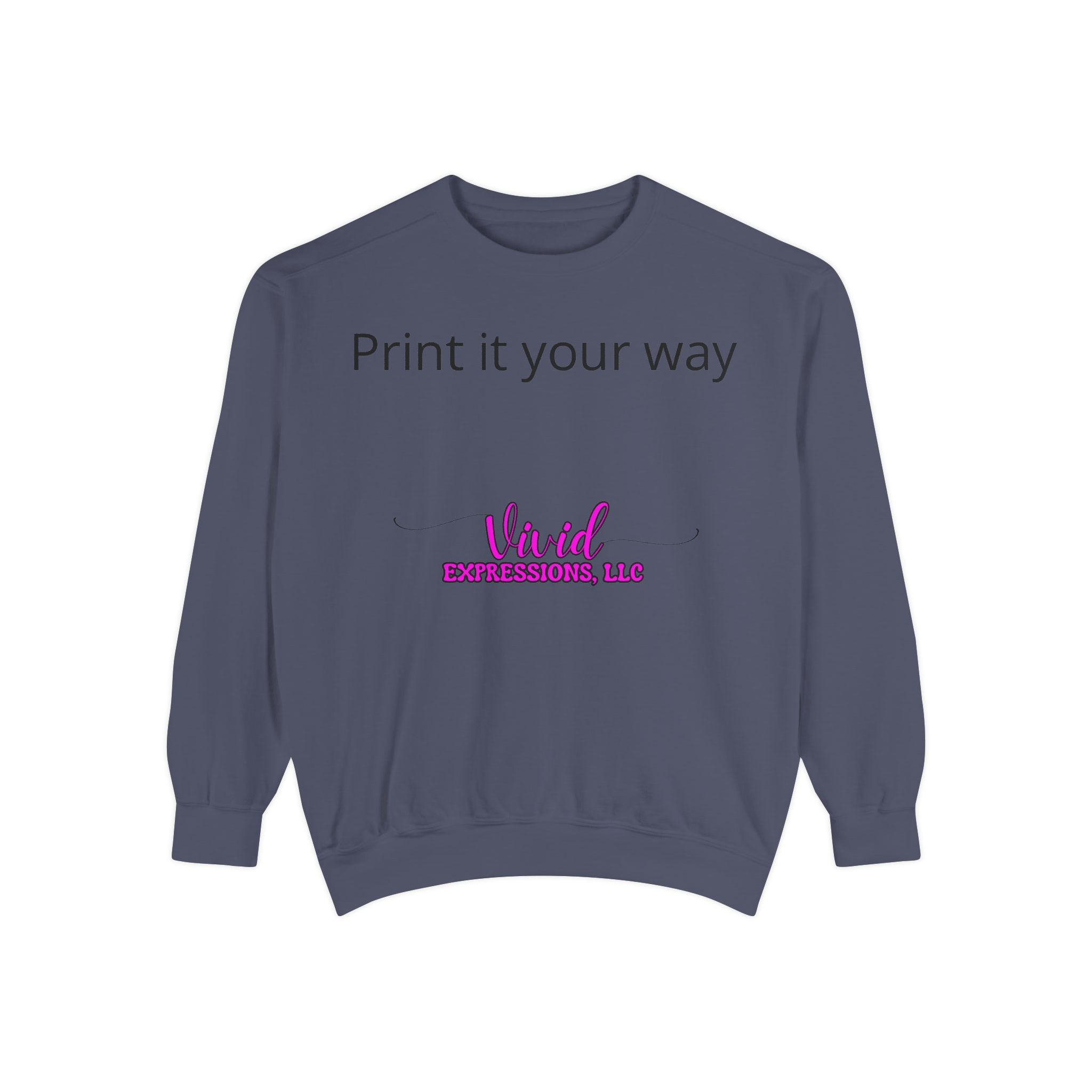 Customizable Sweatshirt "Print It Your Way" — Personalized Crewneck