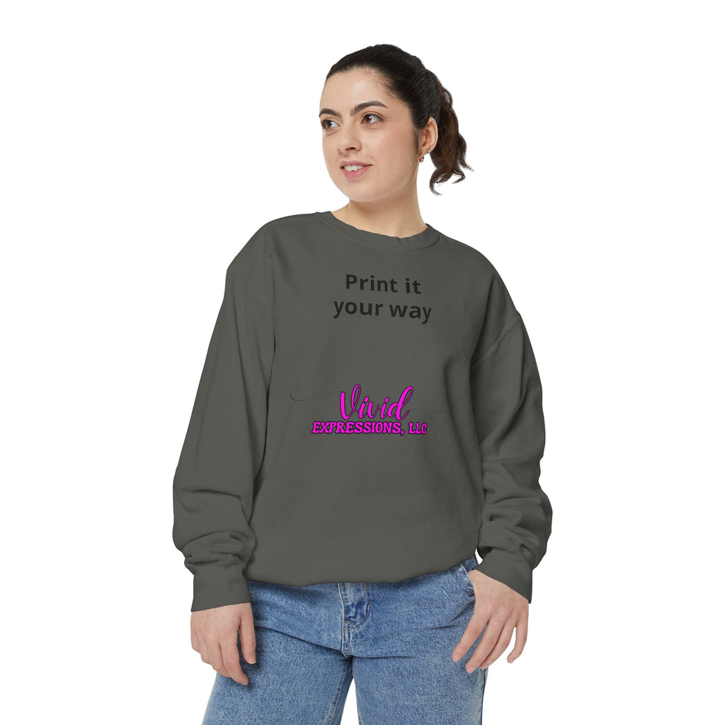 Customizable Sweatshirt "Print It Your Way" — Personalized Crewneck