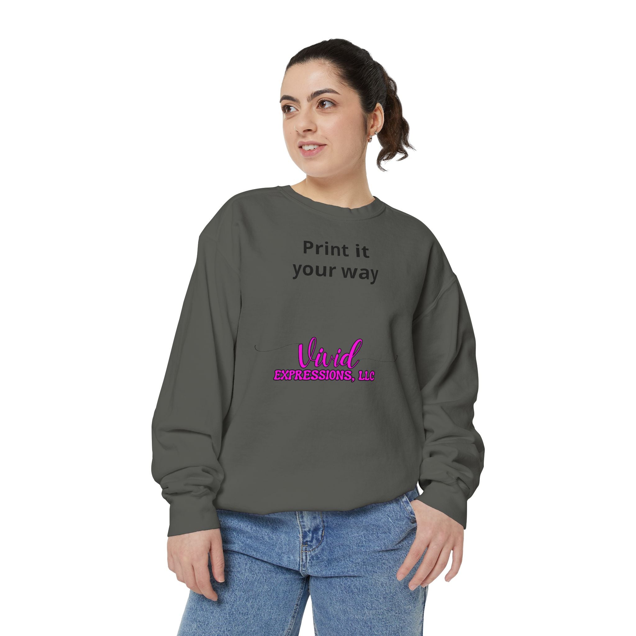Customizable Sweatshirt "Print It Your Way" — Personalized Crewneck