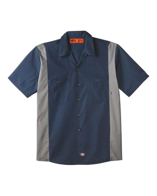 Dickies Men's Tall Industrial Colorblocked Short Sleeve Shirt LS524T