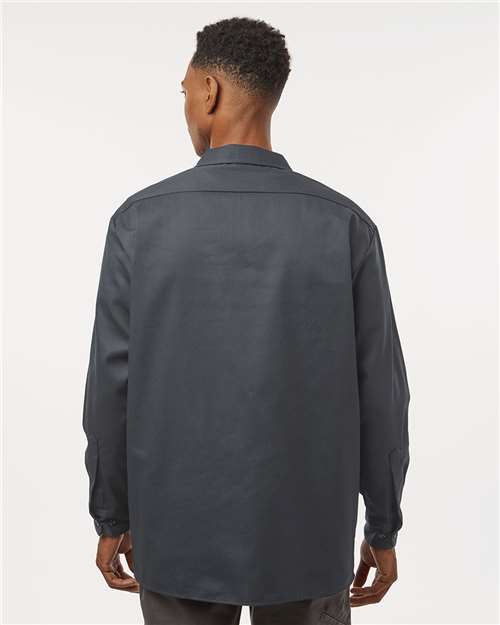 Dickies Men's Tall Long Sleeve Work Shirt 5574T