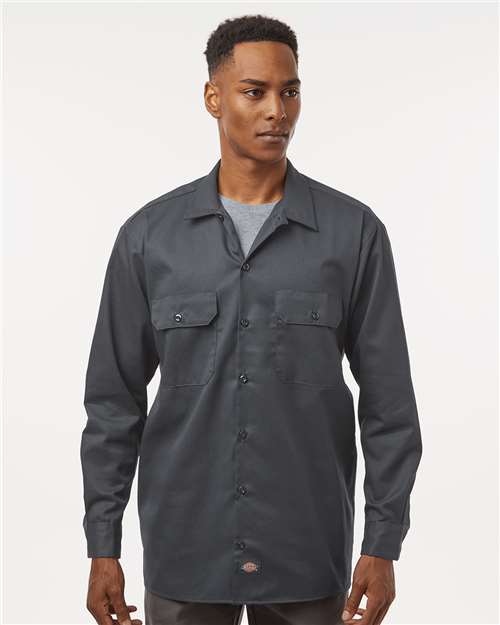 Dickies Men's Tall Long Sleeve Work Shirt 5574T