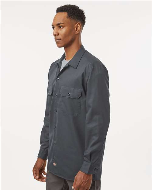 Dickies Men's Tall Long Sleeve Work Shirt 5574T