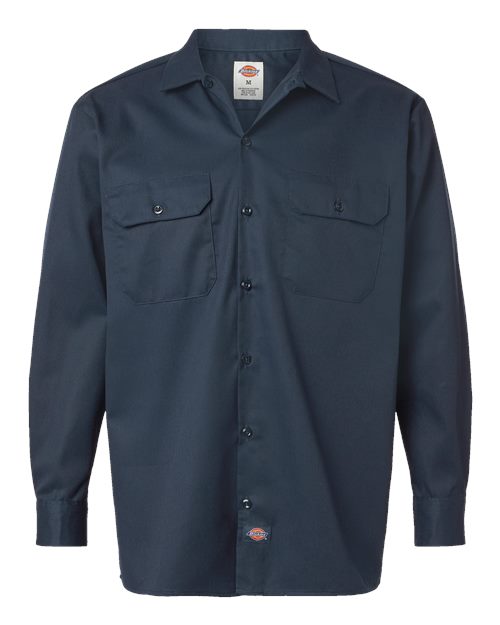 Dickies Men's Tall Long Sleeve Work Shirt 5574T