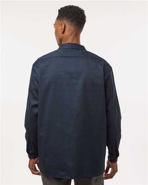 Dickies Men's Tall Long Sleeve Work Shirt 5574T