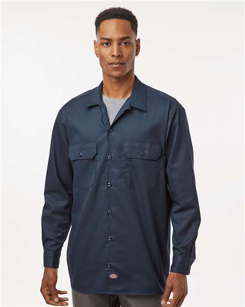 Dickies Men's Tall Long Sleeve Work Shirt 5574T