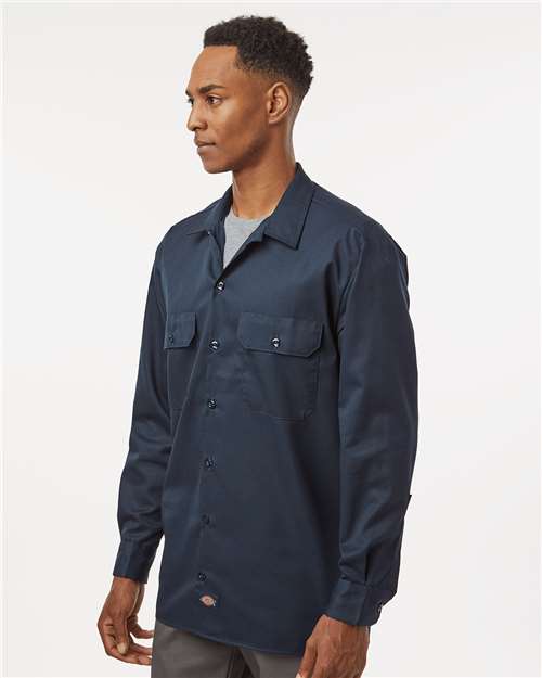 Dickies Men's Tall Long Sleeve Work Shirt 5574T