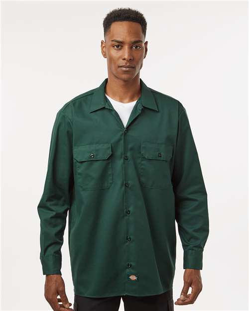 Dickies Men's Tall Long Sleeve Work Shirt 5574T