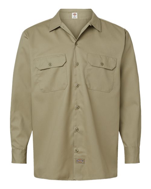 Dickies Men's Tall Long Sleeve Work Shirt 5574T