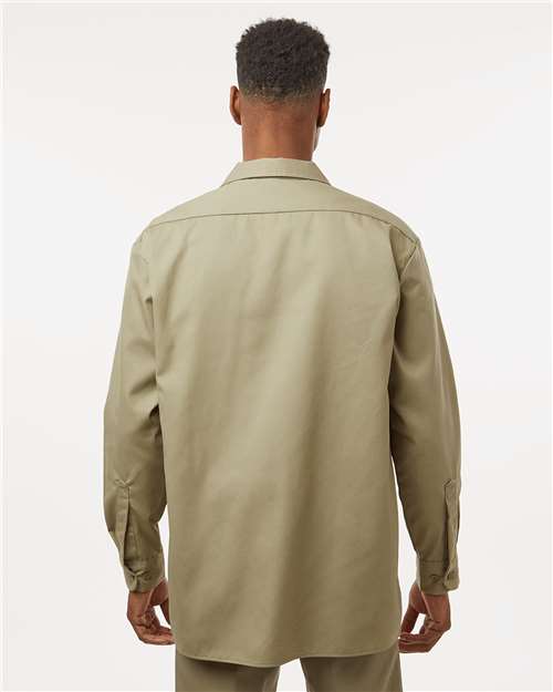 Dickies Men's Tall Long Sleeve Work Shirt 5574T