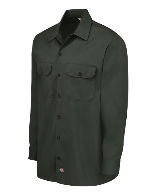 Dickies Men's Tall Long Sleeve Work Shirt 5574T