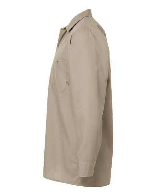 Dickies Men's Tall Industrial Long Sleeve Work Shirt L535T